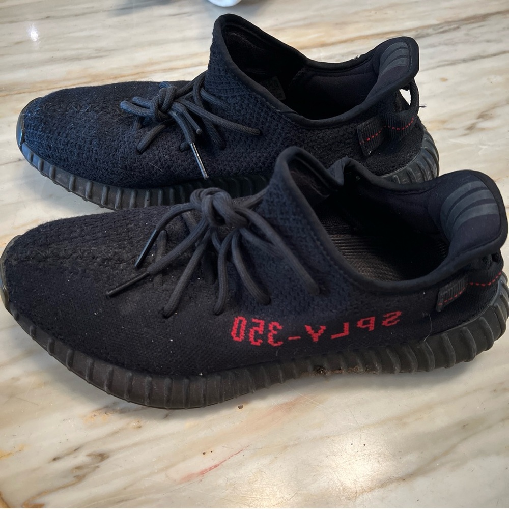 Yeezy Boost Black size 10 men’s 350 V2 low. No box. Low bred